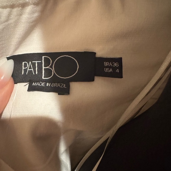 PATBO Hand Beaded Sequin Mini Dress White Size 4 EUC - Picture 8 of 11